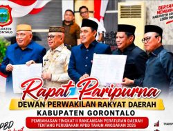 DPRD dan Pemkab Gorontalo Sepakati APBD Perubahan Tahun 2026